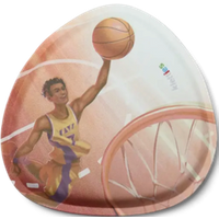 ERGOBAG 00292-10004-10 Glow in the Dark Klettie Basketball, mehrfarbig von Ergobag