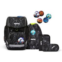 ERGOBAG 01036-900Z6-10 cubo Schulrucksack-Set REFLEX GLOW Super ReflektBär, 5-teilig von Ergobag