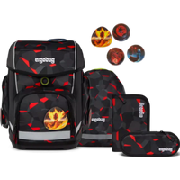 ERGOBAG 01212-90108-10 Cubo 5-teiliges Schulrucksack-Set TaekBärdo, grau von Ergobag