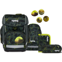 ERGOBAG 01212-90153-10 Cubo 5-teiliges Schulrucksack-Set MähdreschBär, grau von Ergobag