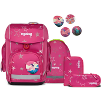 ERGOBAG 01212-90199-10 Cubo 5-teiliges Schulrucksack-Set SternzauBär, pink von Ergobag