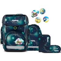 ERGOBAG 01212-90283-10 Cubo 5-teiliges Schulrucksack-Set RaumfahrBär, dunkelblau von Ergobag