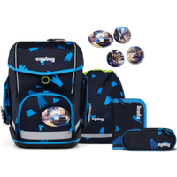 ERGOBAG 01212-90354-10 Cubo 5-teiliges Schulrucksack-Set VerfolgBärjagd, dunkelblau von Ergobag