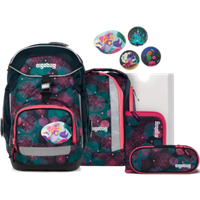 ERGOBAG 01298-90198-10 Pack 6-teiliges Schulrucksack-Set KorallBär, lila von Ergobag