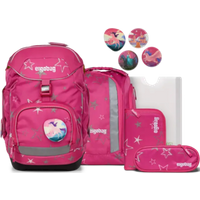 ERGOBAG 01298-90199-10 Pack 6-teiliges Schulrucksack-Set SternzauBär, pink von Ergobag