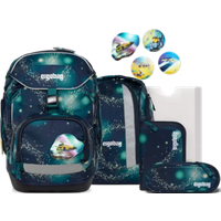 ERGOBAG 01298-90283-10 Pack 6-teiliges Schulrucksack-Set RaumfahrBär, dunkelblau von Ergobag