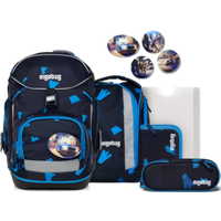 ERGOBAG 01298-90354-10 Pack 6-teiliges Schulrucksack-Set VerfolgBärjagd, dunkelblau von Ergobag