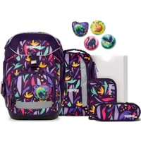 ERGOBAG 01298-90361-10 Pack 6-teiliges Schulrucksack-Set AmBärzonas, lila von Ergobag