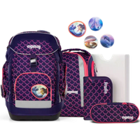 ERGOBAG 01299-900K2-10 Maxi 6-teiliges Schulranzen-Set PerlentauchBär, lila von Ergobag