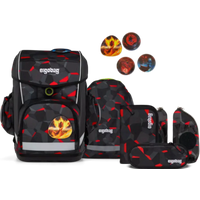 ERGOBAG 01300-90108-10 Cubo Light 6-teiliges Schulrucksack-Set TaekBärdo, grau von Ergobag