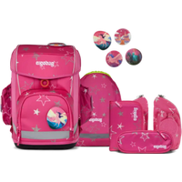 ERGOBAG 01300-90199-10 Cubo Light 6-teiliges Schulrucksack-Set SternzauBär, pink von Ergobag