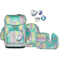 ERGOBAG 01300-90280-10 Cubo Light 6-teiliges Schulrucksack-Set ZauBärwelt, mint von Ergobag