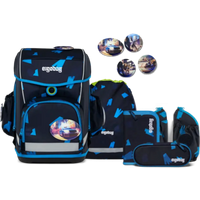 ERGOBAG 01300-90354-10 Cubo Light 6-teiliges Schulrucksack-Set VerfolgBärjagd, dunkelblau von Ergobag