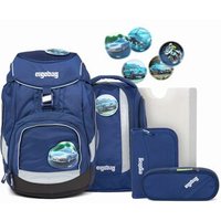 ERGOBAG ERG-SET-004-301 pack Schulrucksack-Set BlauchlichtBär, 6-teilig von Ergobag