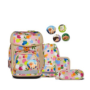 Ergobag Cubo Flower PowBär Schulranzen Set von Ergobag