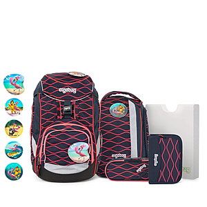 Ergobag Pack WellenreitBär Schulrucksack Set 6 tlg. von Ergobag