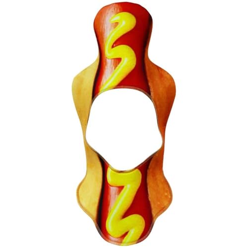 1 Stück 3D-hot-Dog-Hut, Kopfbedeckung Für Kinder, Party, Essen, Hut, Lustiger Hot-Dog-kostüm, Cartoon-Kopfbedeckung, Verrückter Hut, Streichhut Für Party, Cosplay, Kostüm von Ericetion