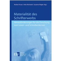 Materialität des Schrifterwerbs von Erich Schmidt Verlag