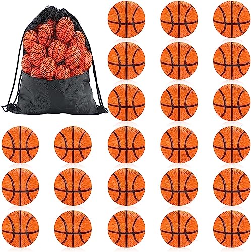 Erinnmy 24 Stück Mini Basketball,4 cm Basketball-Stressbälle Mini-Basketbälle,Basketball Stress Ball,Mini Sportbälle Basketball für Kinder Schule Karneval Belohnung Party Tasche Geschenk Füller von Erinnmy