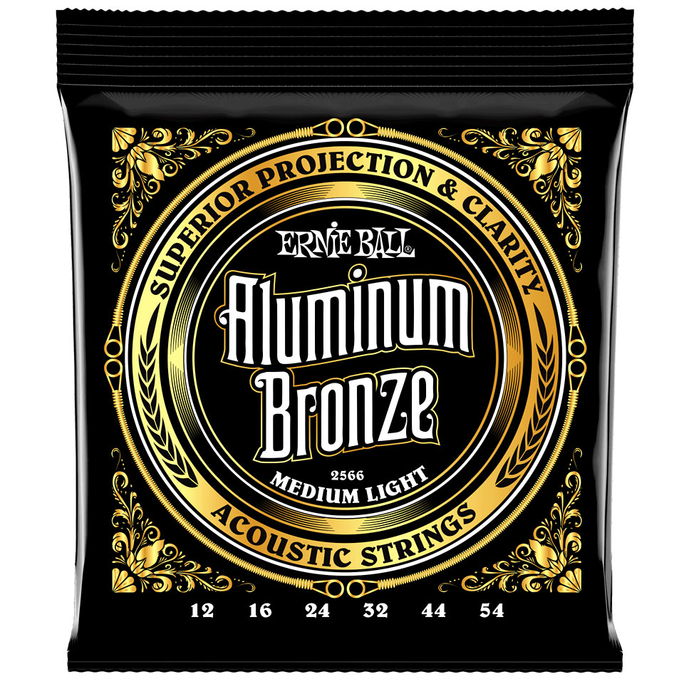 Ernie Ball Medium Light Aluminum Bronze 2566 .012-054 Saiten von Ernie Ball