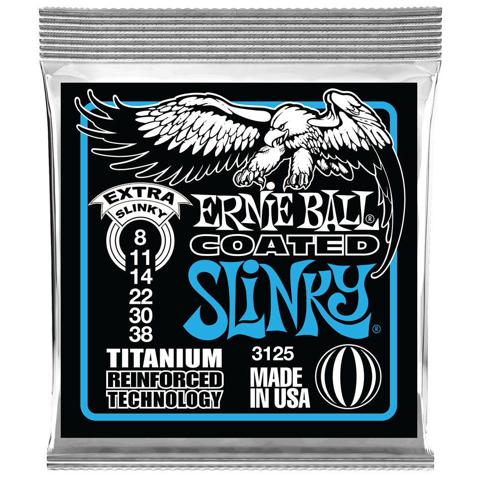 Ernie Ball Extra Slinky Coated 3125 .008-038 Saiten E-Gitarre von Ernie Ball