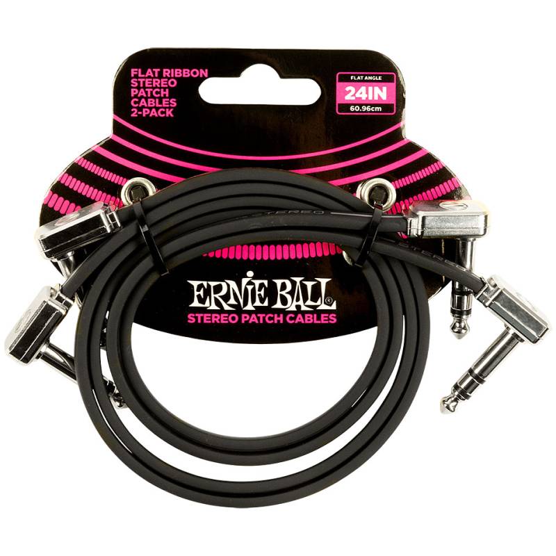 Ernie Ball EB6406 TRS flach 60 cm 2er Pack Patchkabel von Ernie Ball