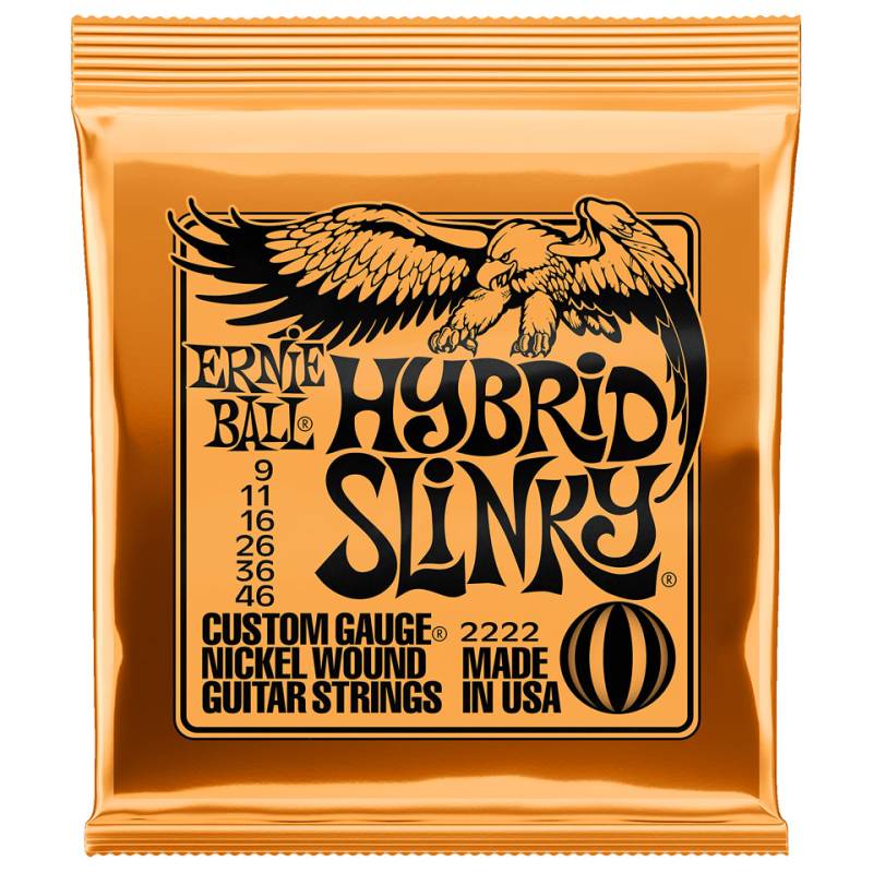 Ernie Ball Hybrid Slinky 2222 .009-046 Saiten E-Gitarre von Ernie Ball