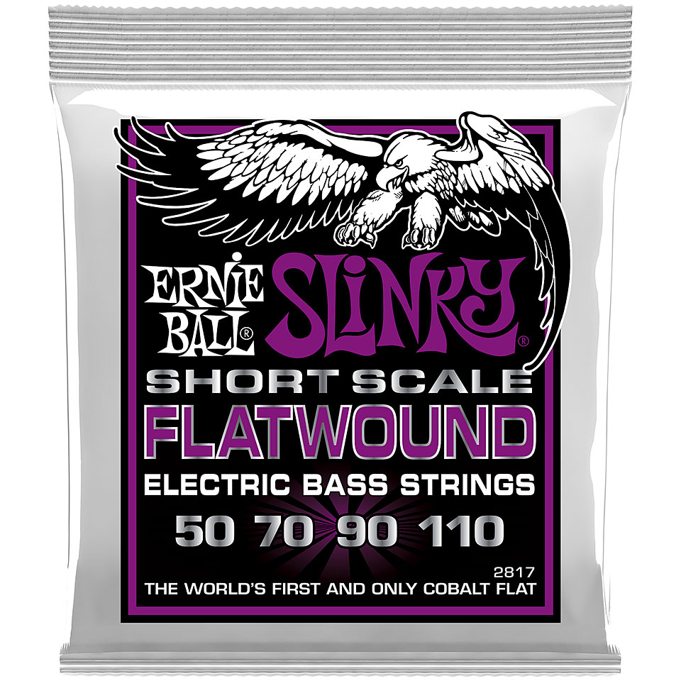 Ernie Ball Power Slinky Flatwound 2814 .050-110 Short Scale Saiten von Ernie Ball