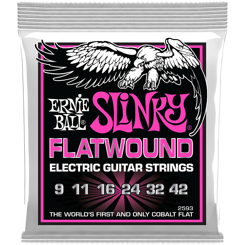 Ernie Ball Slinky Nickel Flatwound, Super .009-.042 Saiten E-Gitarre von Ernie Ball