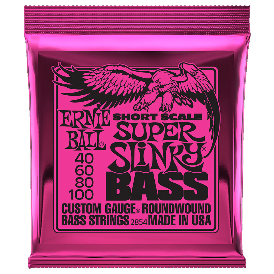 Ernie Ball Super Slinky Bass 2854 .040-100 Short Scale Saiten E-Bass von Ernie Ball