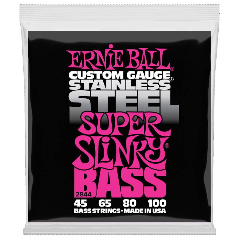 Ernie Ball Super Slinky Stainless Steel Bass 2844 .045-100 Saiten von Ernie Ball