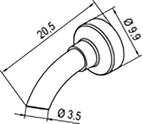 Ersa 0472ER Heißluftdüse Spitzen-Größe 3.50mm Spitzen-Länge 20.50mm Inhalt 1St. von Ersa