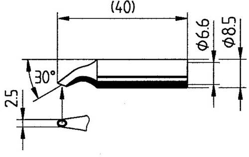 Ersa 0832HD Lötspitze Spitzen-Größe 2.50mm Inhalt 1St. von Ersa