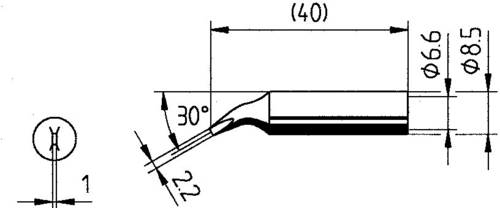 Ersa 0842JD Lötspitze Meißelform, gerade Inhalt 1St. von Ersa