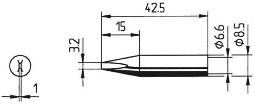 Ersa 842 ED Lötspitze Meißelform Spitzen-Größe 3.2mm Inhalt 1St. von Ersa