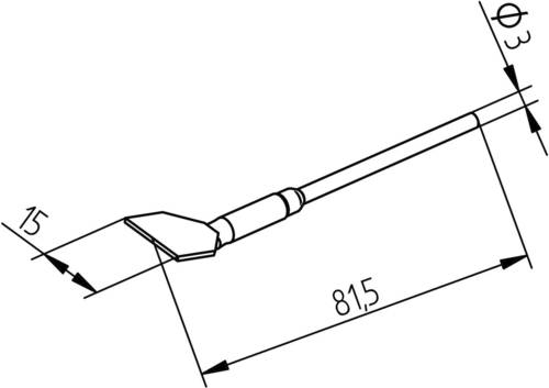 Ersa Entlötspitze Spitzen-Größe 15mm Inhalt 1St. von Ersa