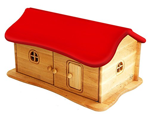 Drewart großes Haus mit Dach rot, Bauernhaus, Puppenhaus, Kleiner Kinderbauernhof 935-4026 von Erst-Holz