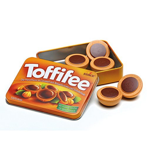 Erzi 14376 Toffifee aus Holz in der Dose, Kaufladenartikel für Kinder, Rollenspiele von Erzi