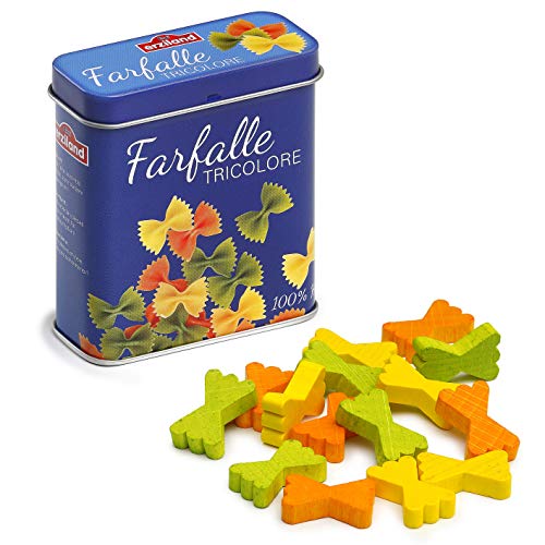 Erzi 17176 Farfalle aus Holz in der Dose, Kaufladenartikel für Kinder, Rollenspiele von Erzi