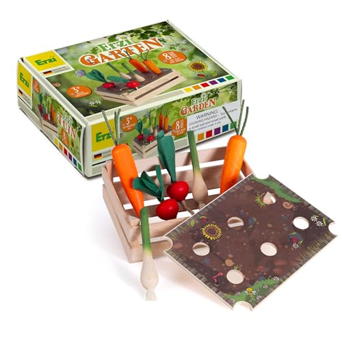 Erzi 42470 Gemüsebeet Erzi Garten aus Holz, für Kinder, Rollenspiele von Erzi