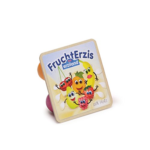 Erzi FruchtErzis, Spielzeug-Fruchtjoghurt, Holz-Fruchtjoghurt, Kaufladenzubehör, 1 Stück von Erzi