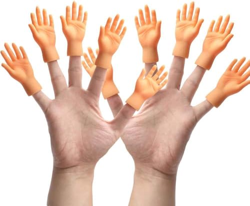 Kleine Hände Fingerpuppen Linke und Rechte Hand Zaubertricks für Familie Freund Spiele Party 10 Pieces von Esdallina