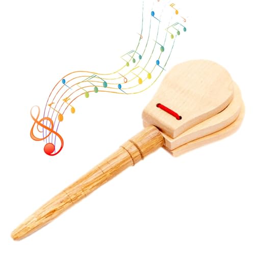 Esncddym Fingerkastagnette,Fingerkastagnette für Kinder | 3 Stück Hand-Finger-Klatsch-Musikspielzeug | Tragbares pädagogisches, lustiges Musikspielzeug für Kinder, Festival, Klassenzimmer, Anfänger von Esncddym