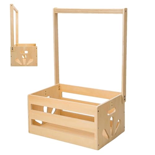 Esoes Schrank Für Babypartykisten Aus Holz,Babyparty Korb Kleiderschrank,Aufhängbarer Babykorb,Babyparty Korb Aus Holz,Baby Shower Geschenkkorb,Babyparty Kiste Für Neugeborene Neue Eltern von Esoes