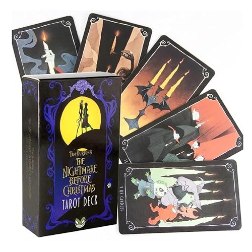 Tarot "Nightmare Before Christmas", 78 Karten, Sequenz-inspirierte Zeichnungen aus dem Film von Tim Burton von Esotericart