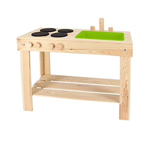 Pflanzen Kölle Outdoorküche für Kinder, Holz, ca. 72 x 78 x 41 cm von Esschert Design