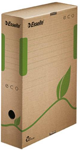 Esselte Archivbox 623916 80mm x 327mm x 233mm Wellpappe Naturbraun von Esselte