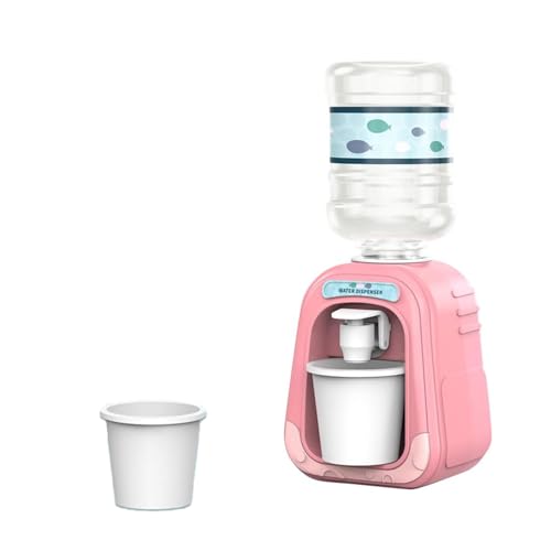 Esshogo Rosa Wasserspender, Cartoon-Wassermaschine, Nettes Wassermaschinen-Spielzeug, Mini-Haus-Ornament, lustiger Wasserspender, Simulations-Küchenspielzeug von Esshogo