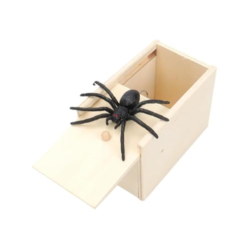 Esshogo Spinne In Box, Streichspielzeug, Lustiges Streichspielzeug, Spinne Box Streich Spider Scare Box für Kinder Erwachsene Party Favors Gifts von Esshogo