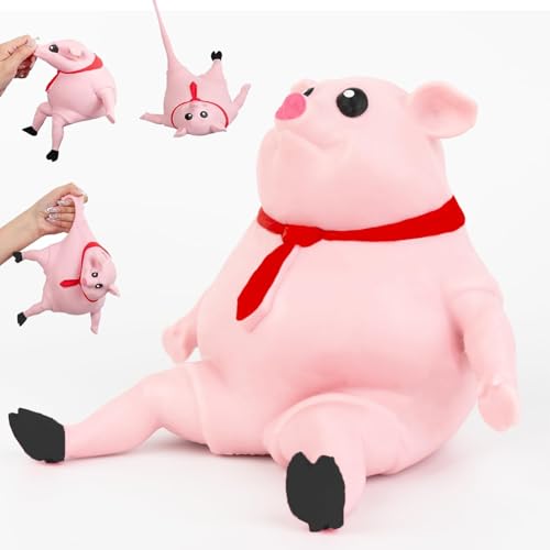 Esshogo Stressspielzeug Rosa Schwein, Spielzeug Schweine Antistress Spielzeug, Nettes Schwein Stress Spielzeug, Antistress Schwein, Kreatives Dekompressions Piggy, Fidget Toys für Kinder Erwachsener von Esshogo